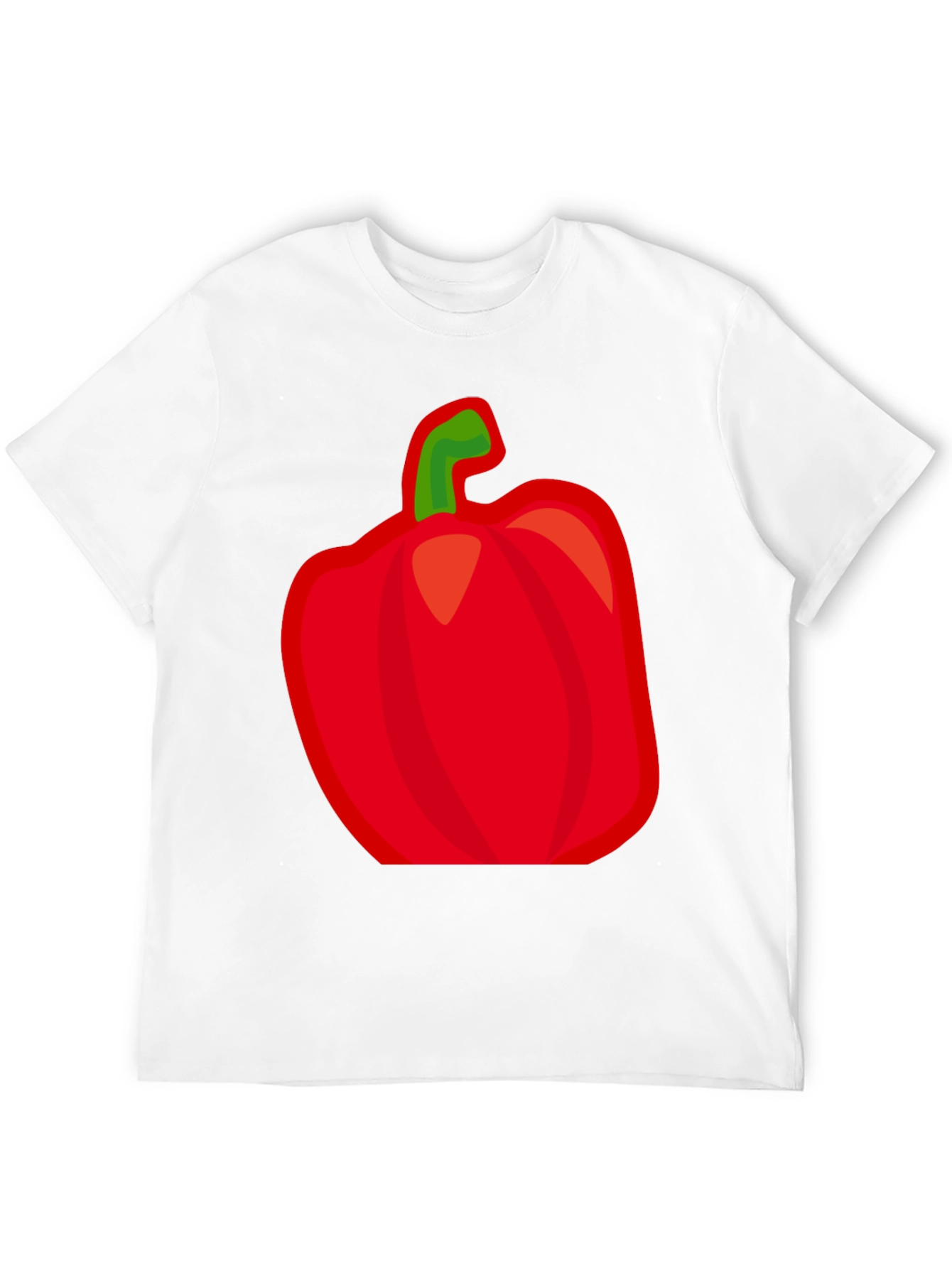 Red Pepper Graphic Tee - Black Cotton Shirt