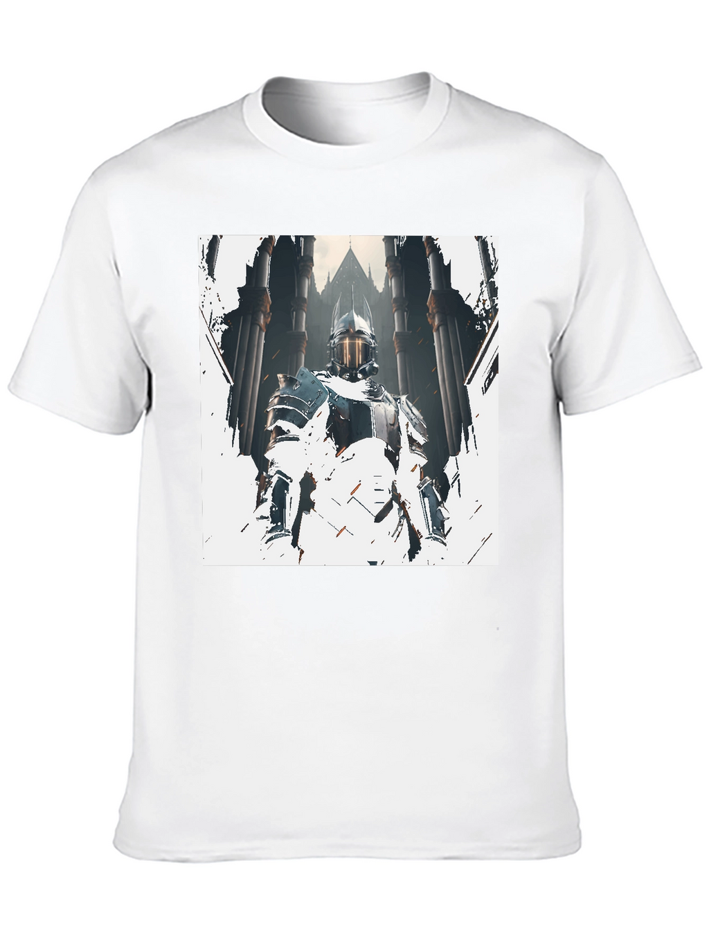 Knight Graphic Print Black T-Shirt