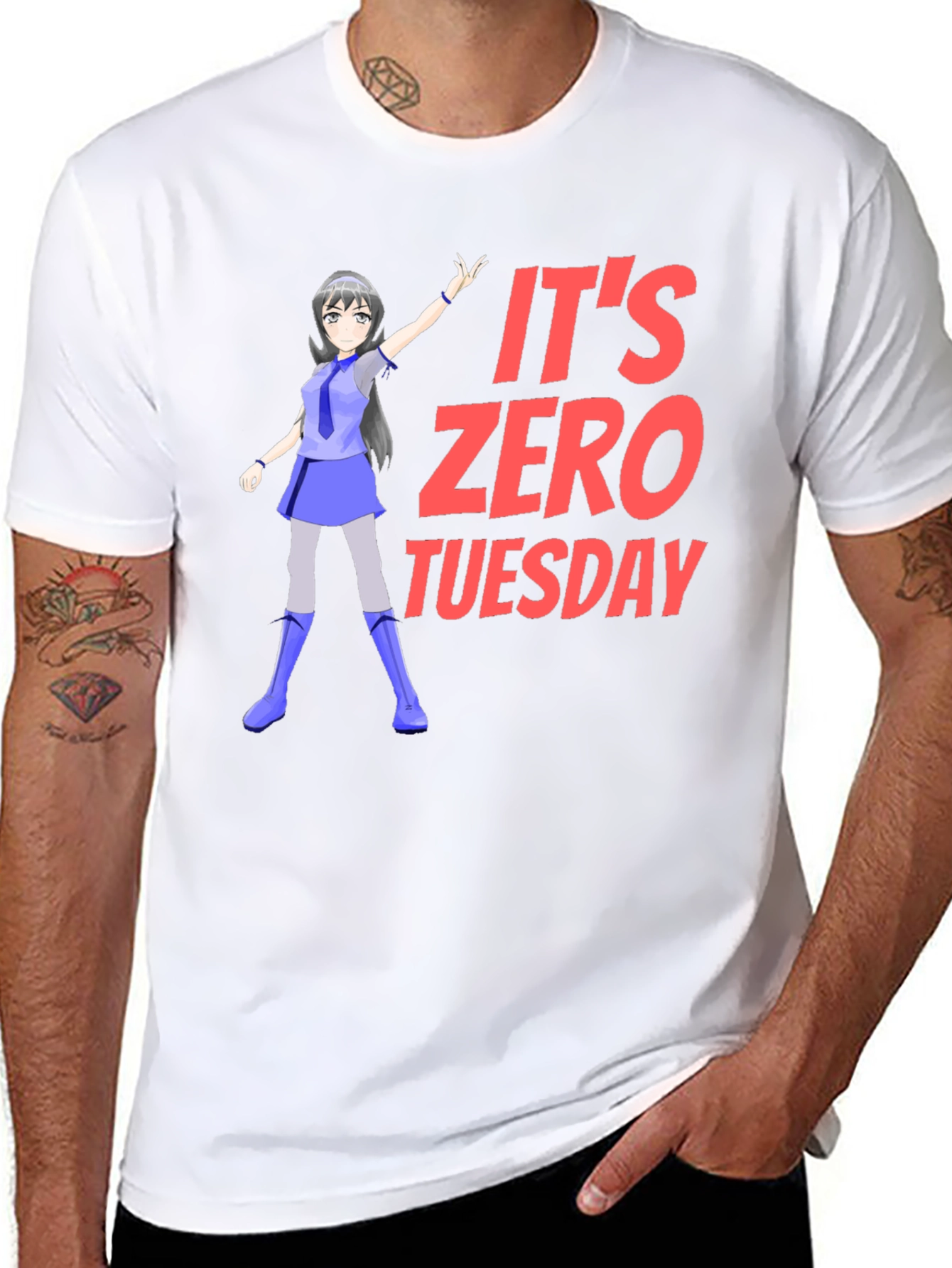Its Zero Tuesday T-Shirt Anime Girl Tee