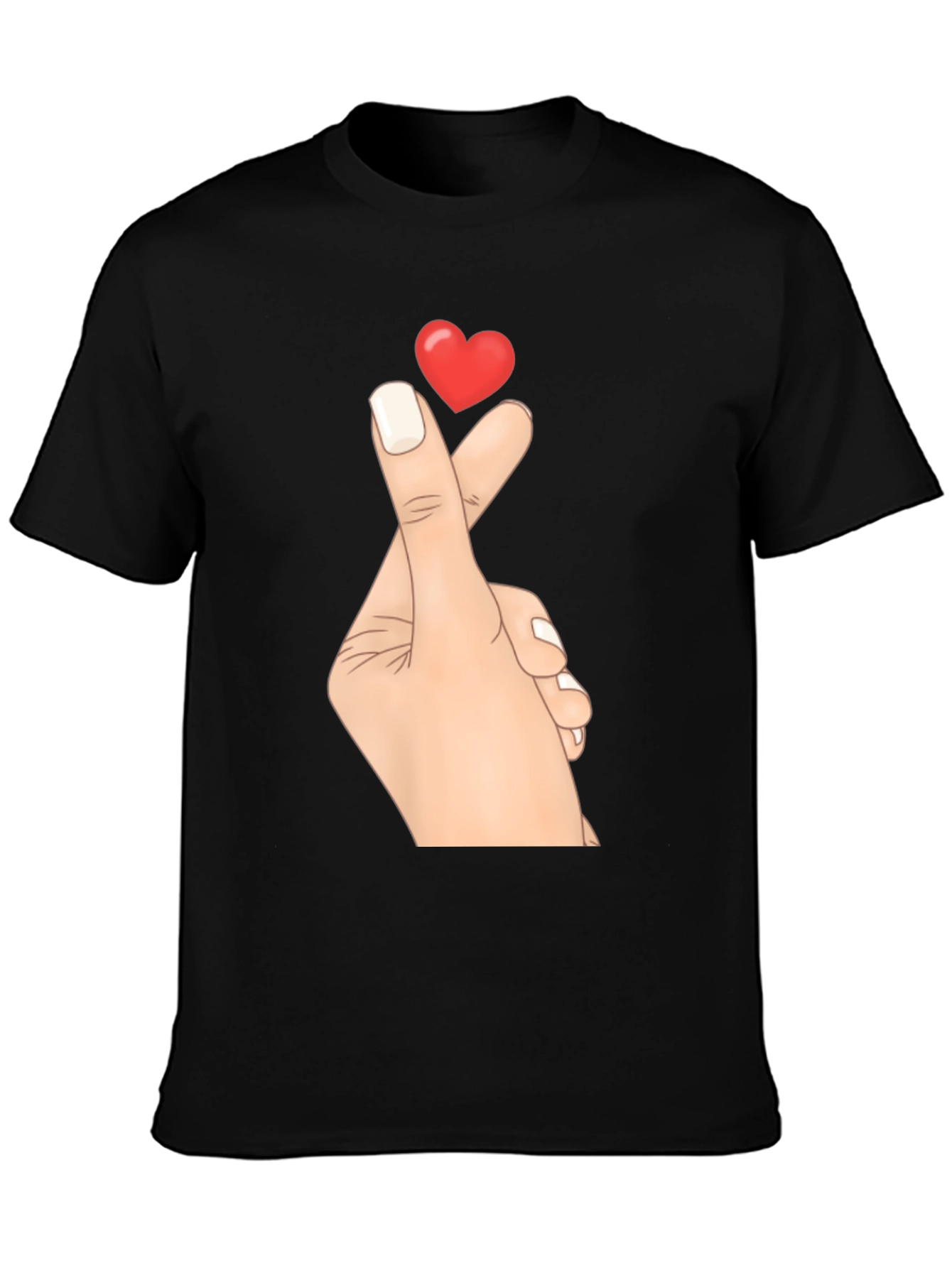 Korean Heart Sign T-Shirt - Express Your Love!