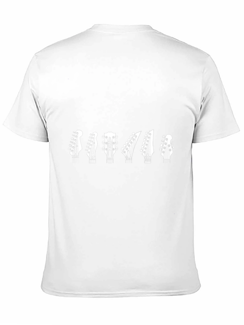 Guitar Headstock Graphic Tee - Black