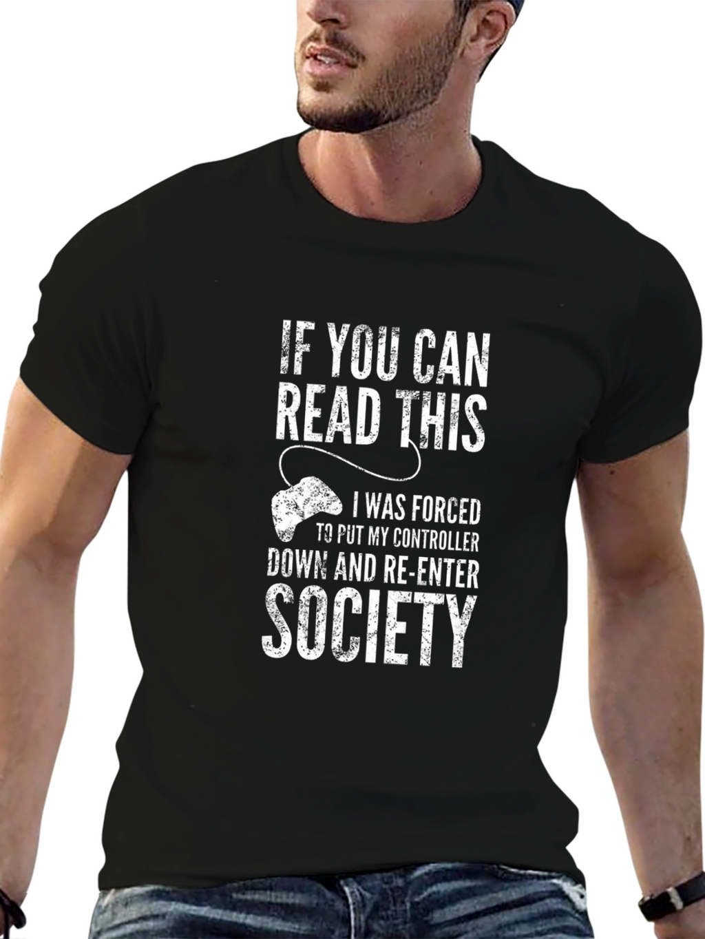 Gamer T-Shirt: Controller Down for Society Tee