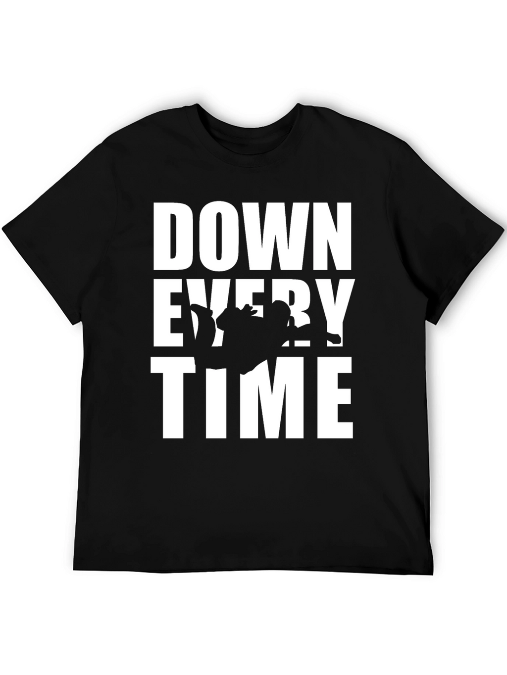 Down Every Time Black Graphic Tee