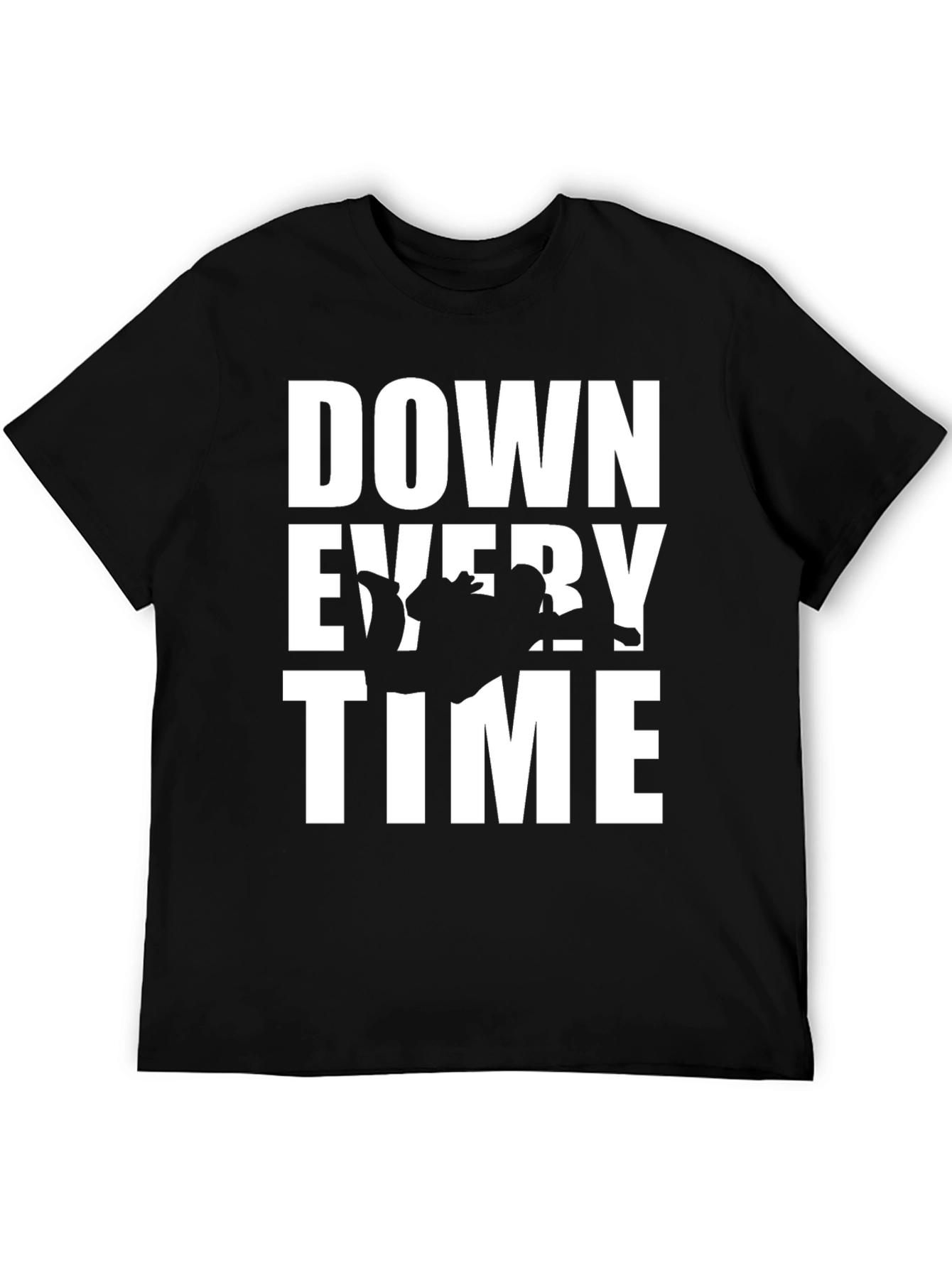 Down Every Time Black Graphic Tee
