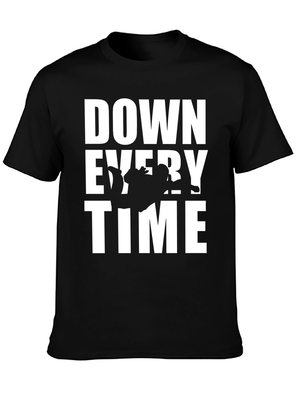 Down Every Time Black Graphic Tee
