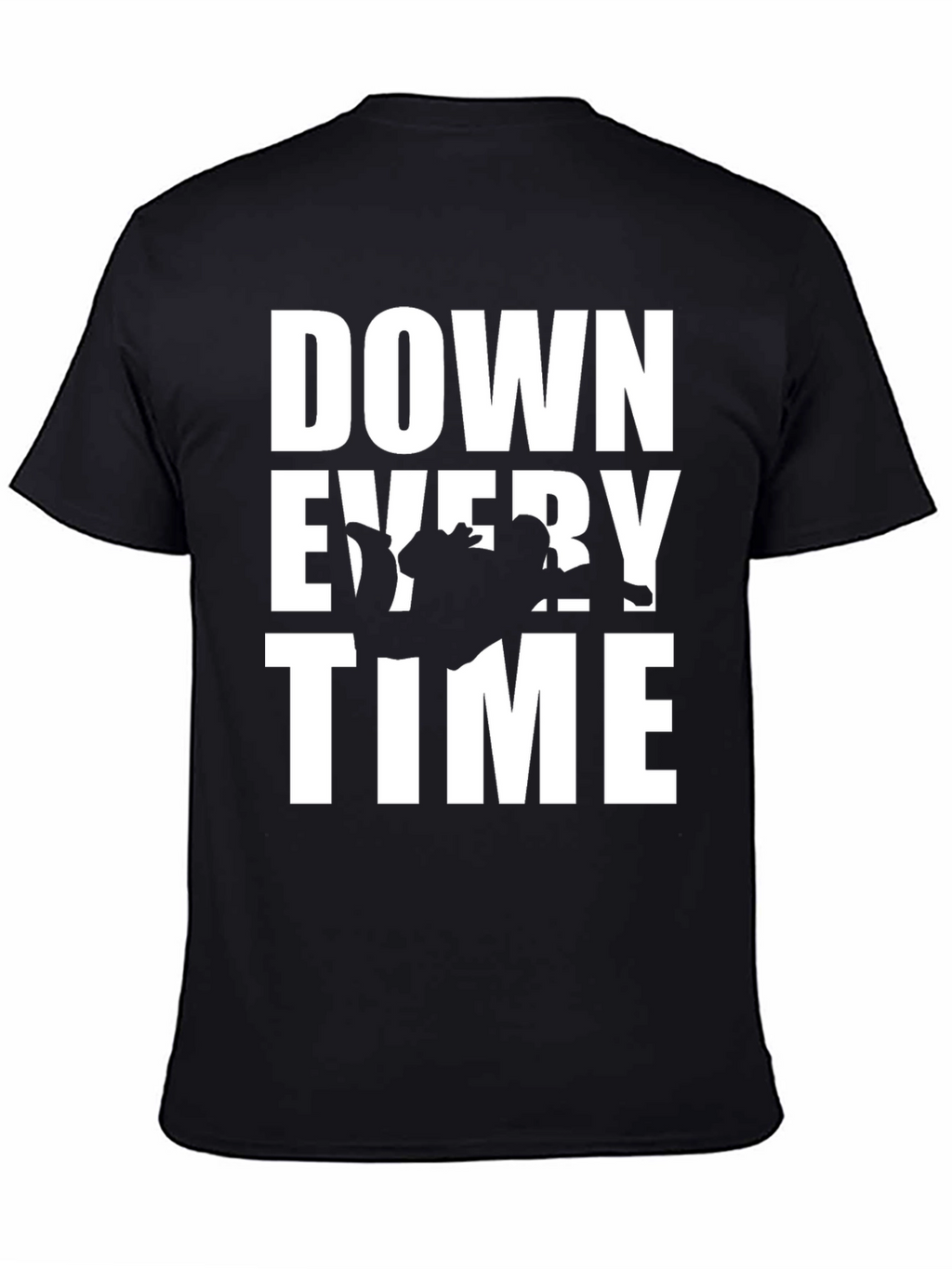 Down Every Time Black Graphic Tee