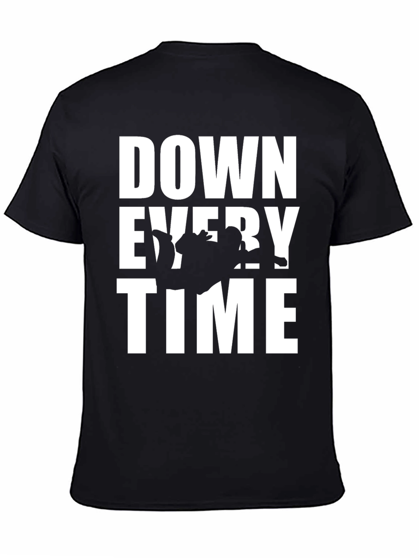 Down Every Time Black Graphic Tee