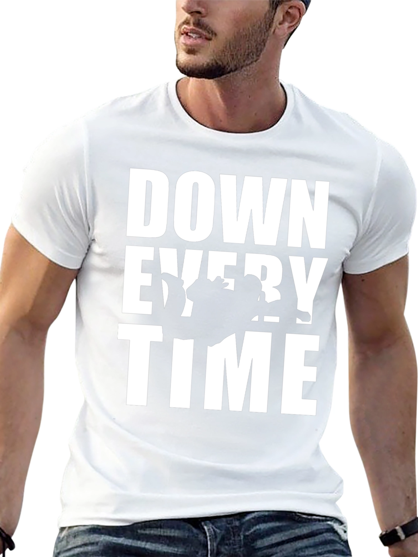 Down Every Time Black Graphic Tee