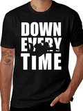 Down Every Time Black Graphic Tee