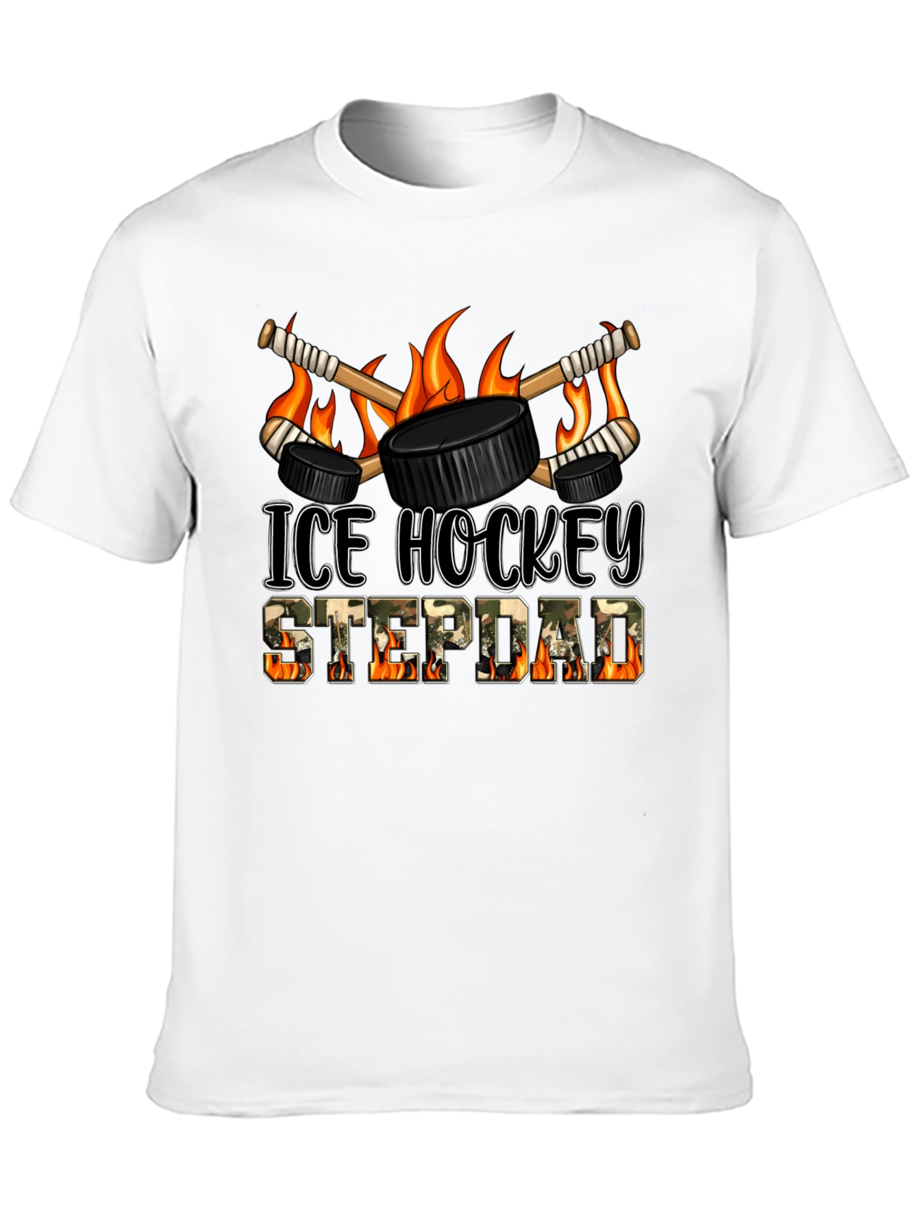 Ice Hockey Stepdad T-Shirt