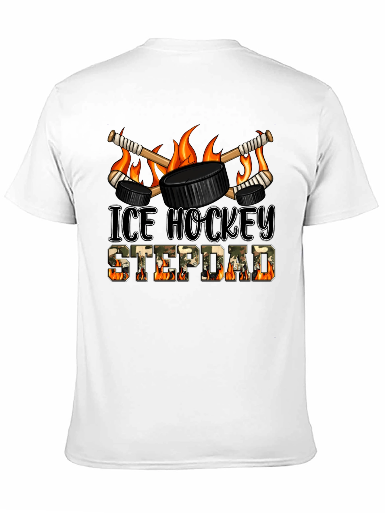 Ice Hockey Stepdad T-Shirt