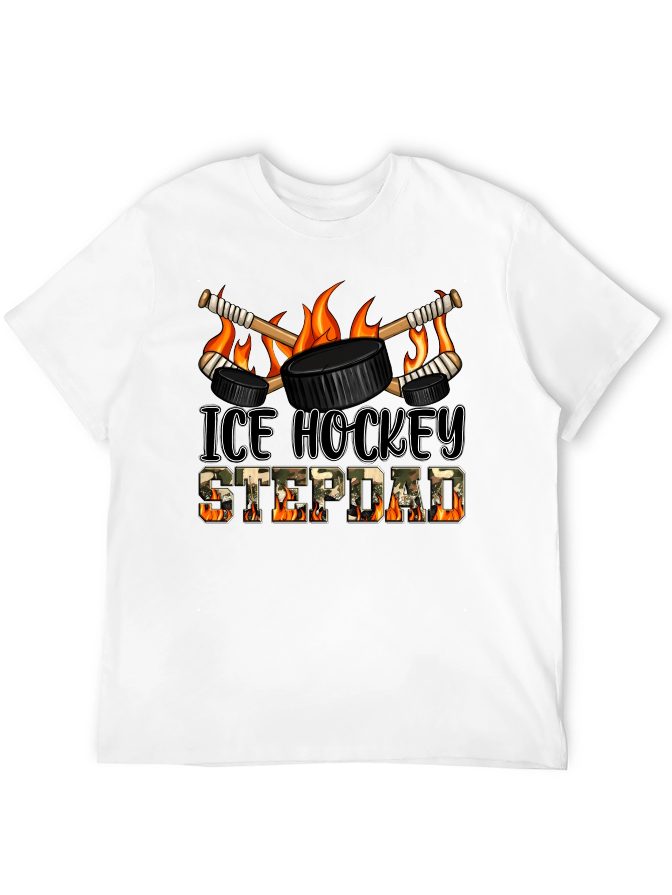 Ice Hockey Stepdad T-Shirt