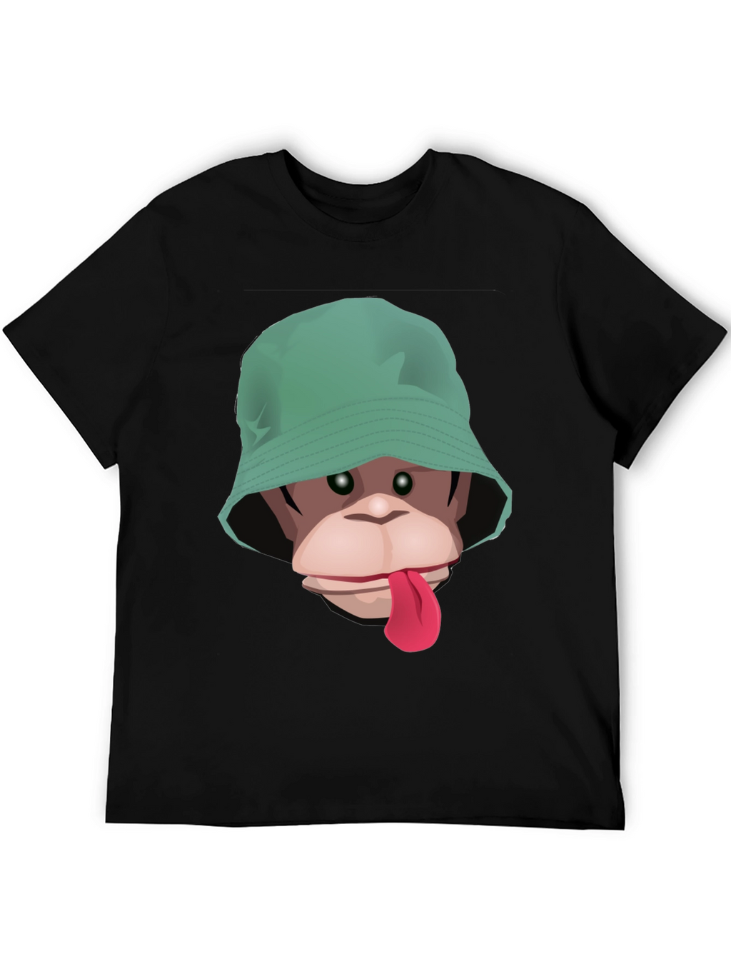 Monkey Bucket Hat T-Shirt - Graphic Tee