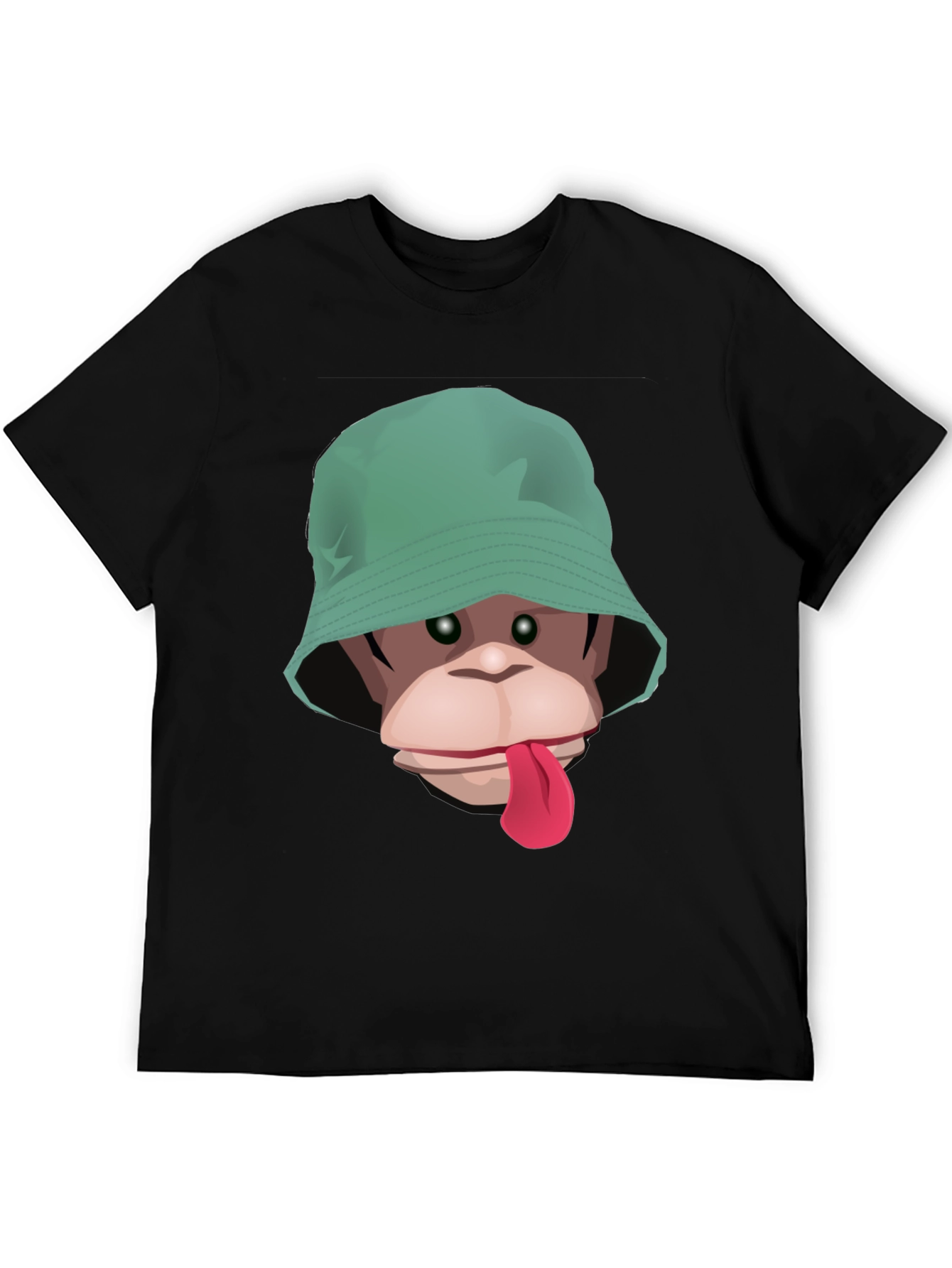 Monkey Bucket Hat T-Shirt - Graphic Tee