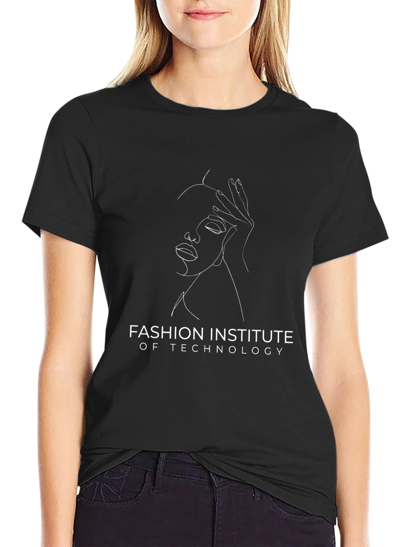 Fashion Institute Tee - Minimalist Line Art
