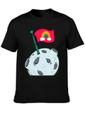 Moon Landing Rainbow Flag Graphic Tee