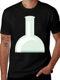 Science Flask Graphic Tee - Black Cotton T-Shirt