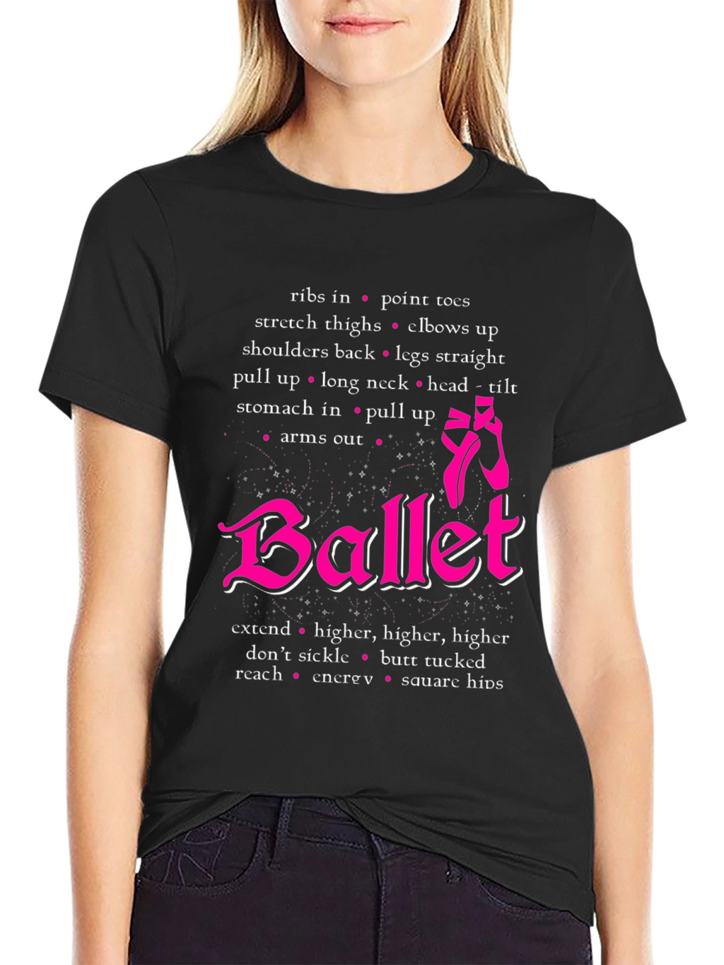 Ballet Dancer T-Shirt Ballet Positions Tee