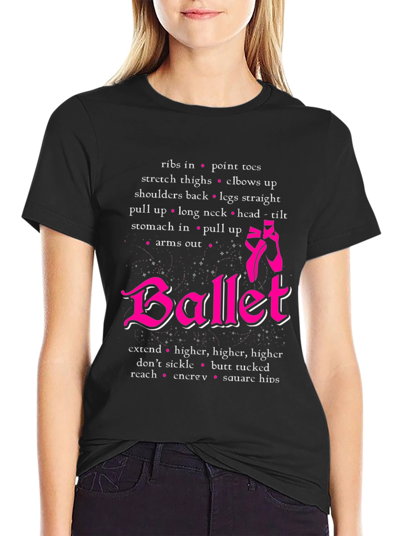 Ballet Dancer T-Shirt Ballet Positions Tee