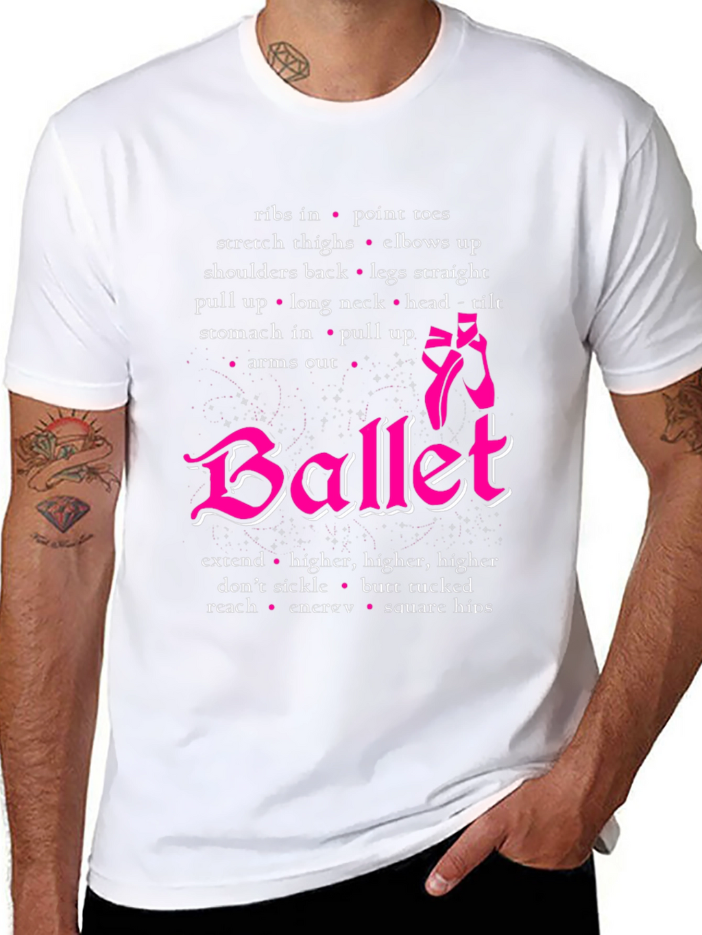 Ballet Dancer T-Shirt Ballet Positions Tee