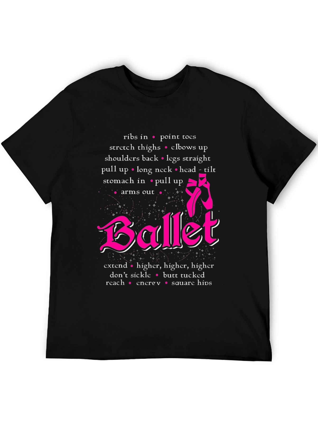 Ballet Dancer T-Shirt Ballet Positions Tee