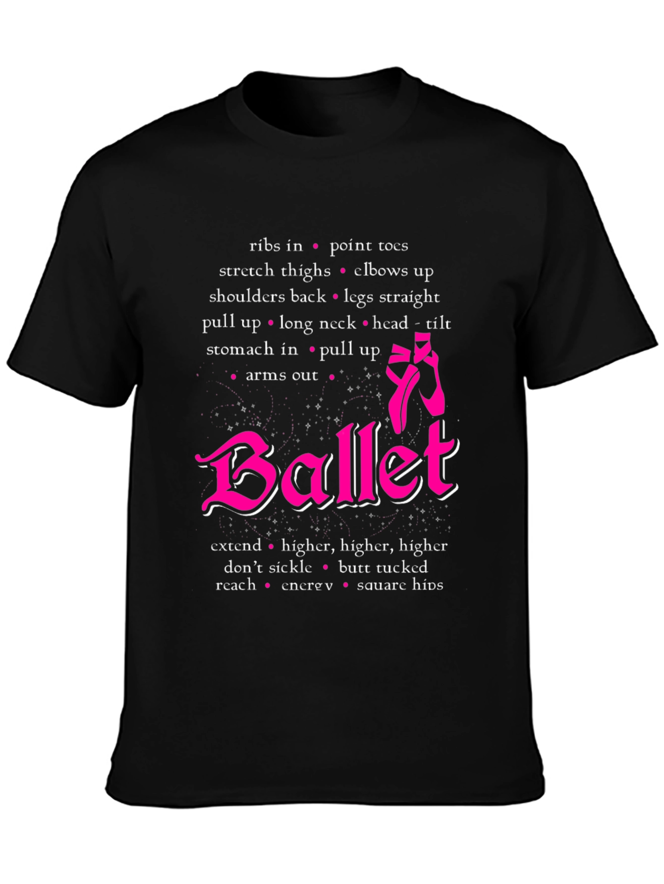 Ballet Dancer T-Shirt Ballet Positions Tee