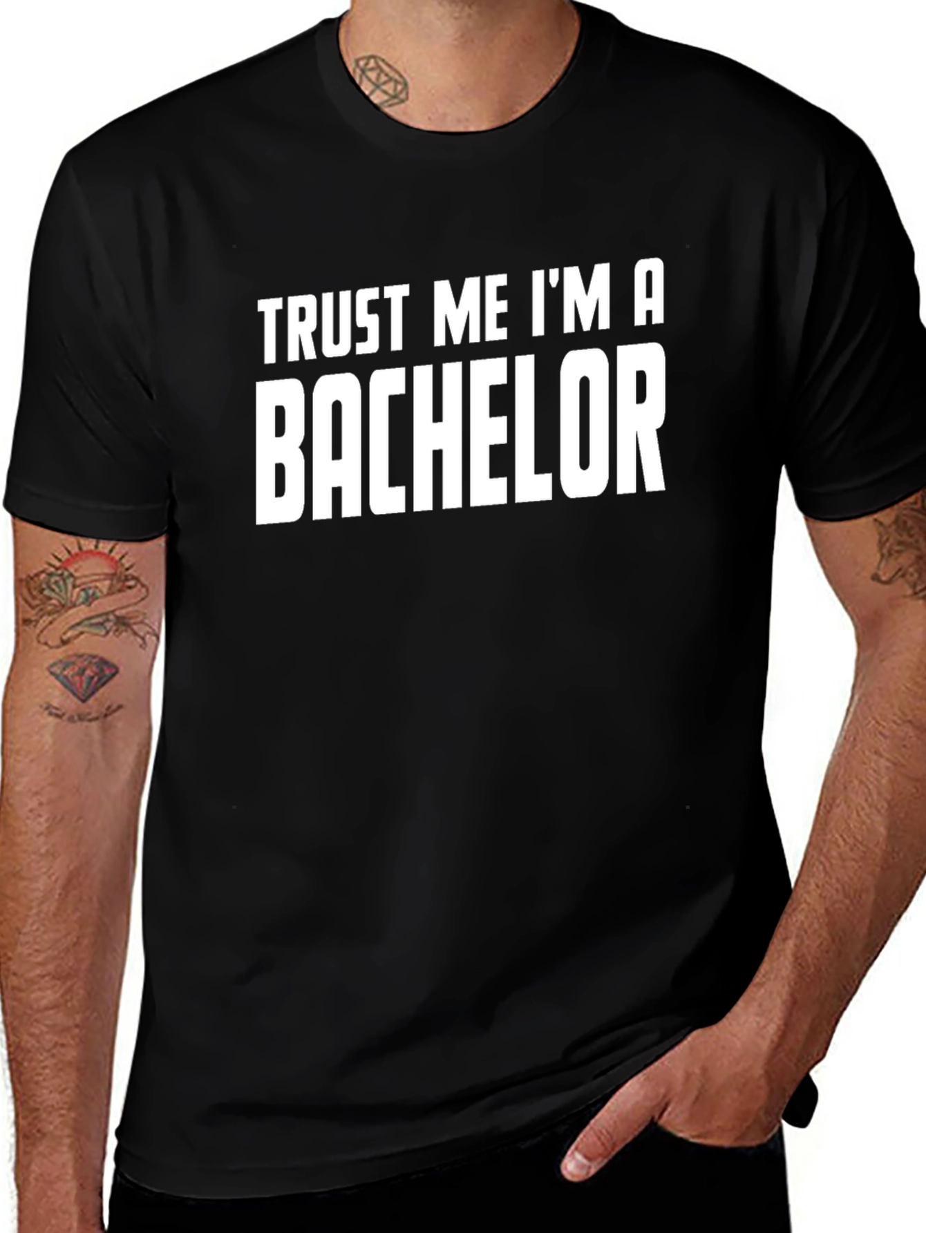 Trust Me Im A Bachelor T-Shirt Funny Groom