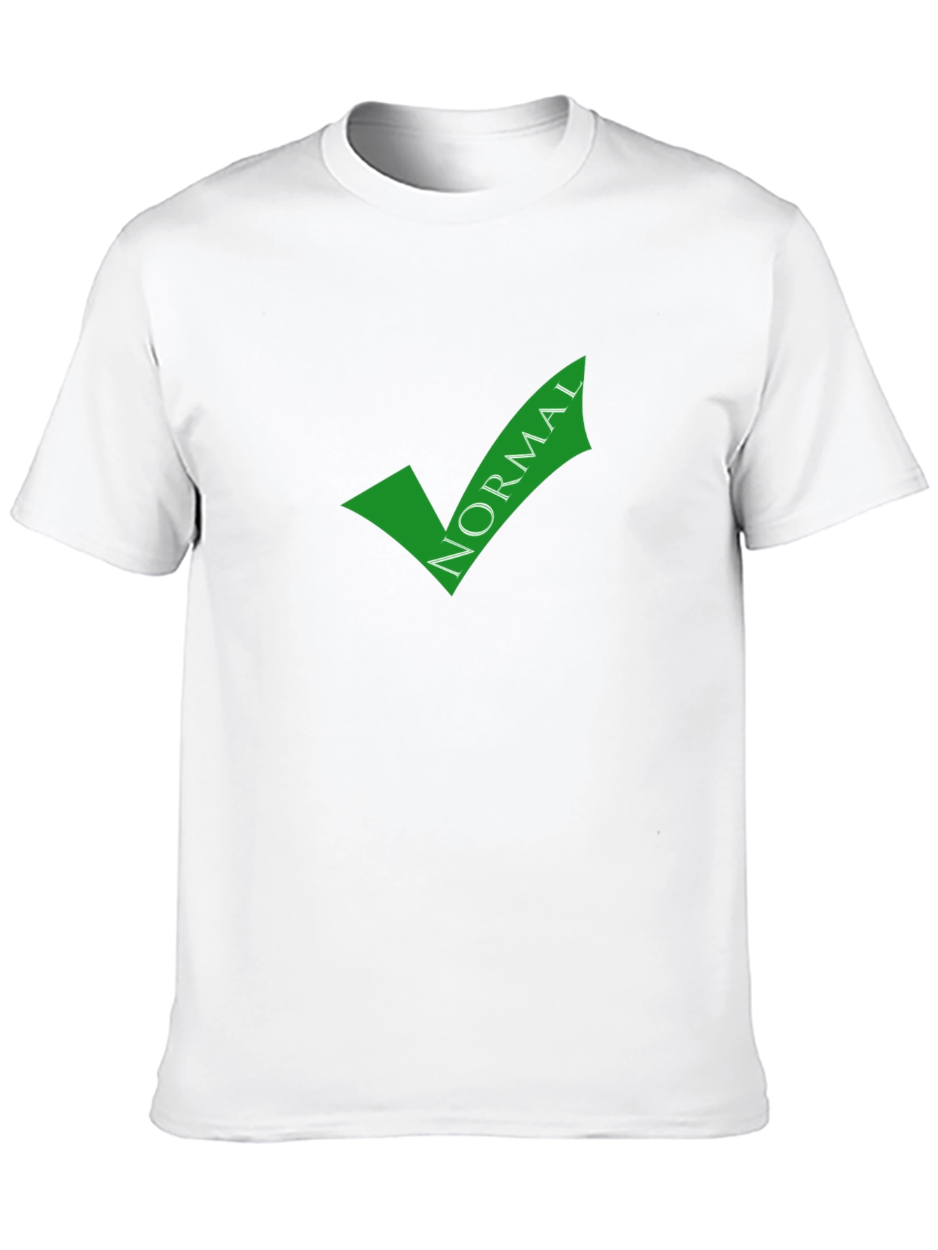 Normal Checkmark Graphic Tee - Soft Cotton Blend