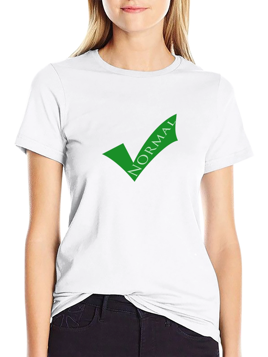 Normal Checkmark Graphic Tee - Soft Cotton Blend