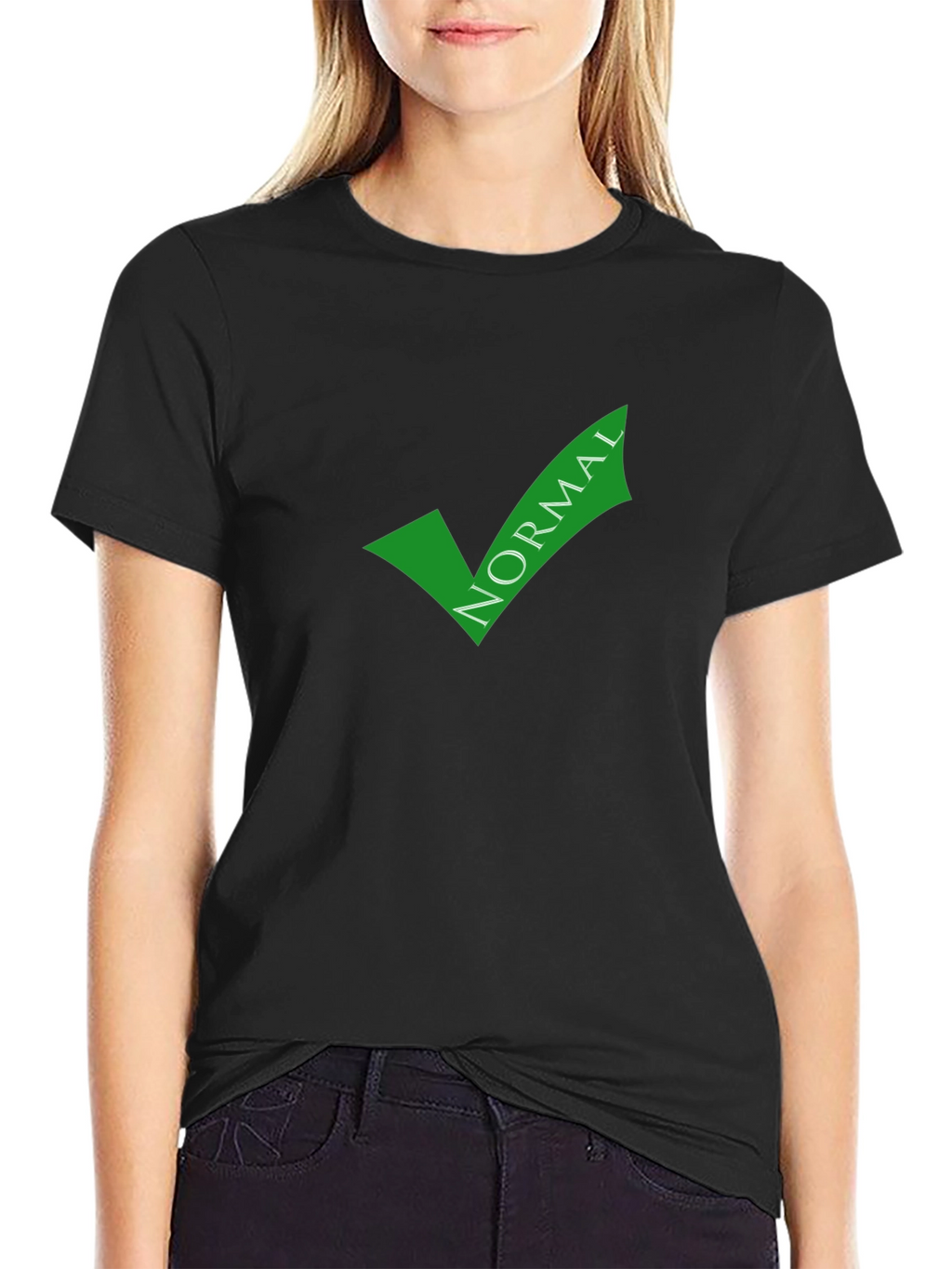 Normal Checkmark Graphic Tee - Soft Cotton Blend