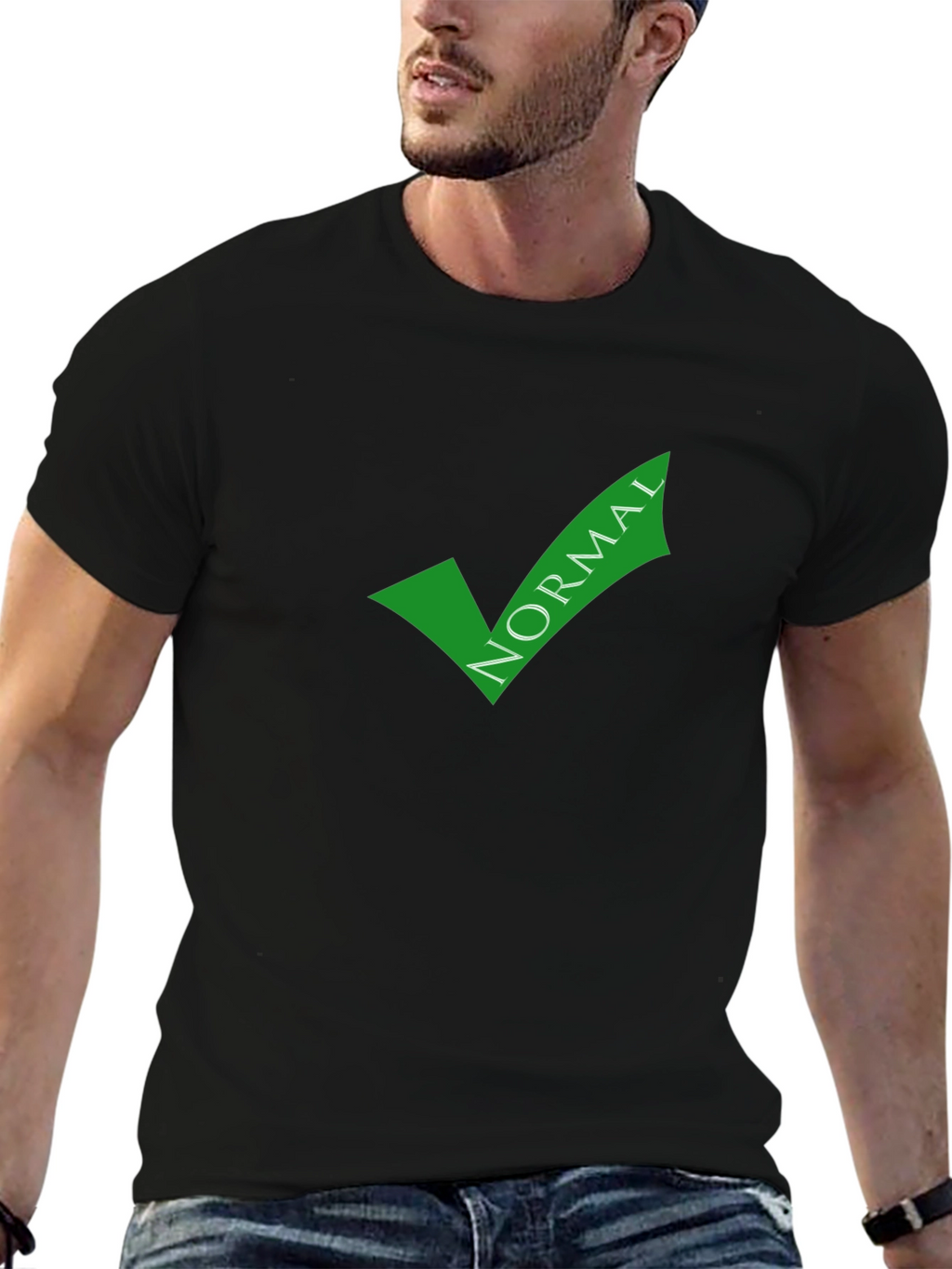 Normal Checkmark Graphic Tee - Soft Cotton Blend