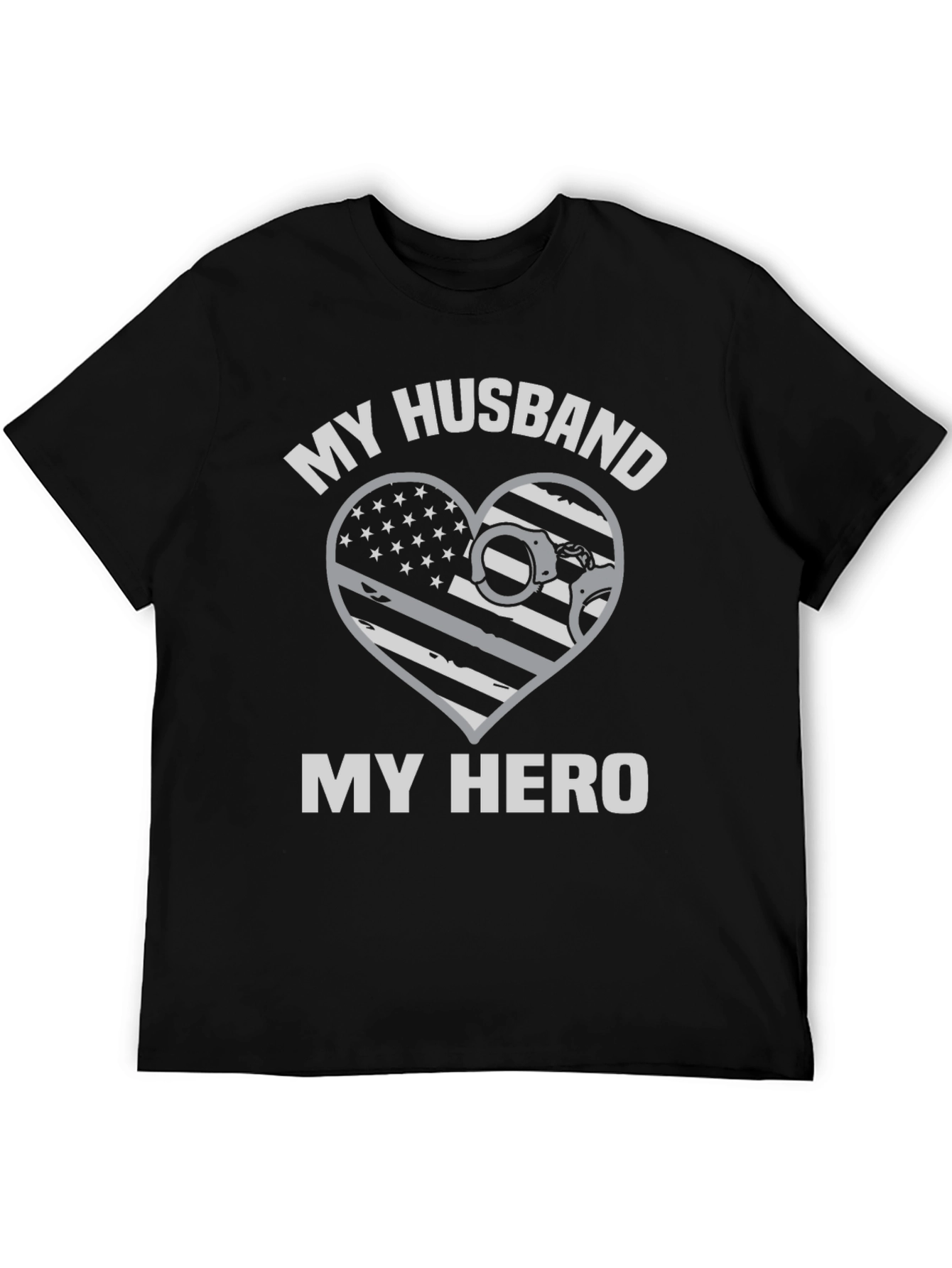 My Husband My Hero Police T-Shirt