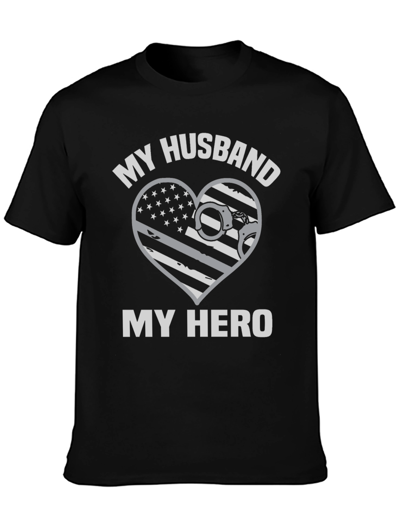 My Husband My Hero Police T-Shirt
