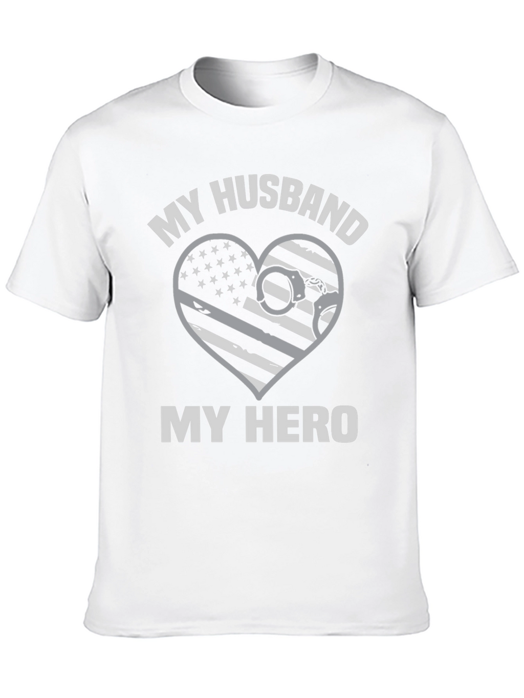 My Husband My Hero Police T-Shirt