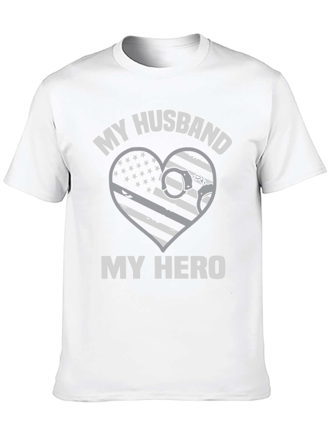 My Husband My Hero Police T-Shirt