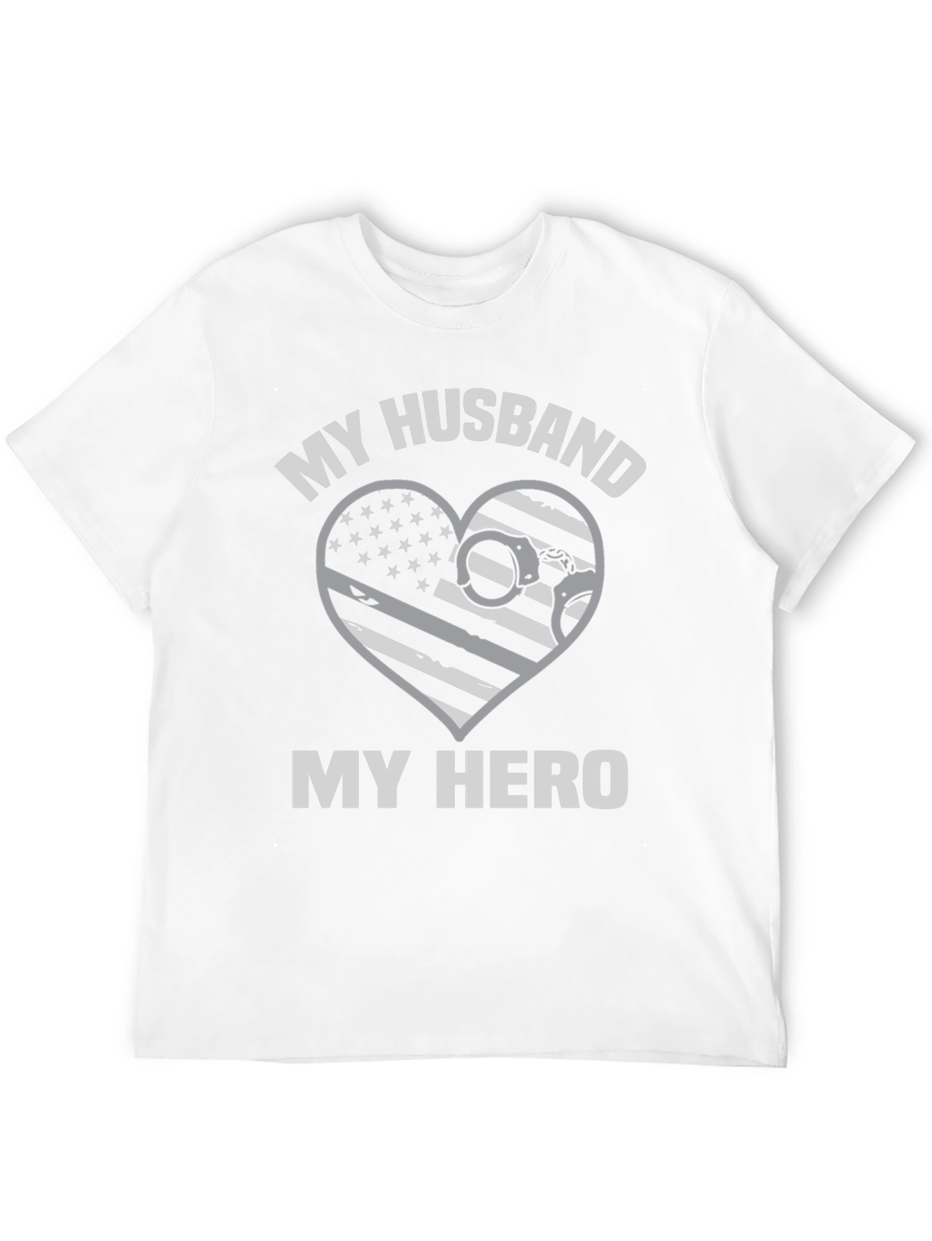 My Husband My Hero Police T-Shirt