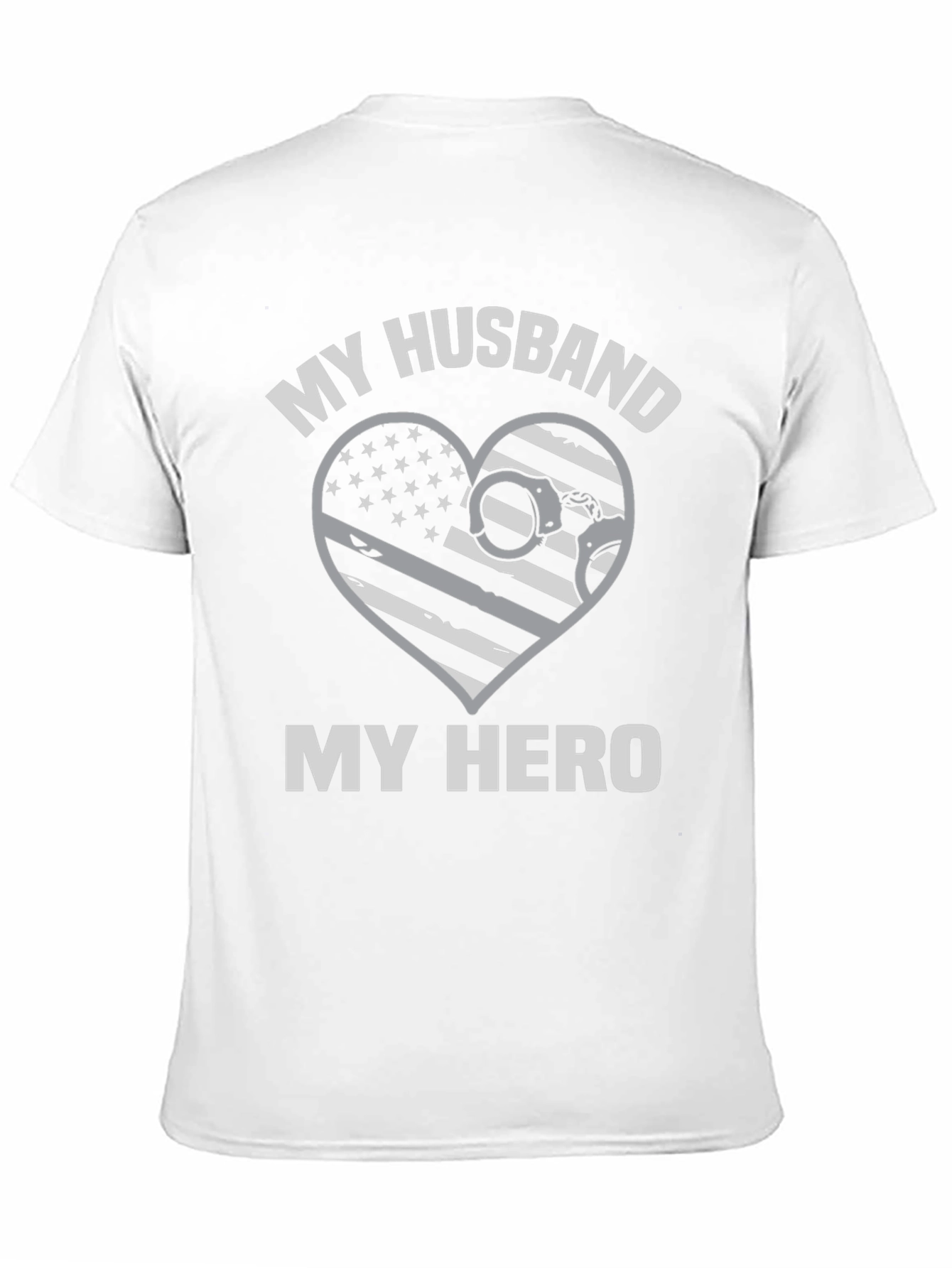 My Husband My Hero Police T-Shirt