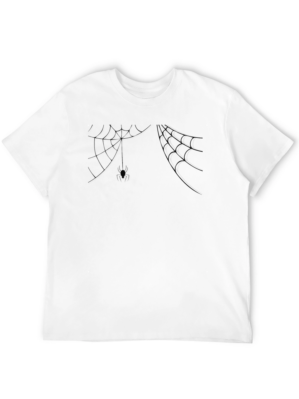 Spider Web T-Shirt - Creepy Halloween Style