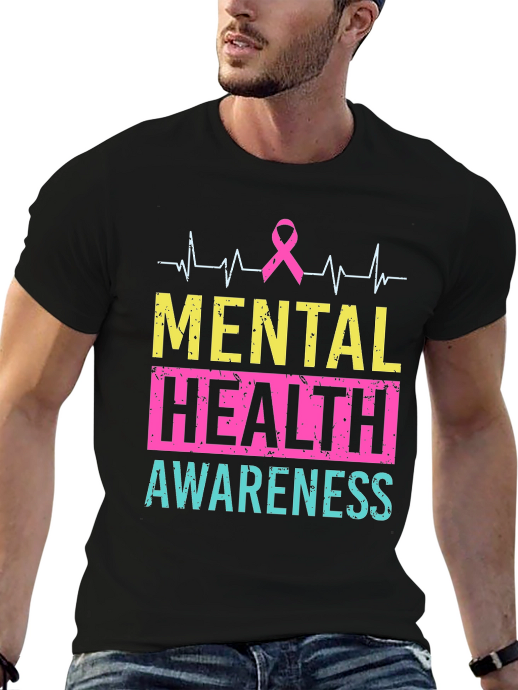 Mental Health Awareness T-Shirt - Black