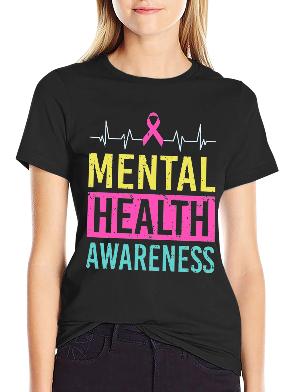 Mental Health Awareness T-Shirt - Black