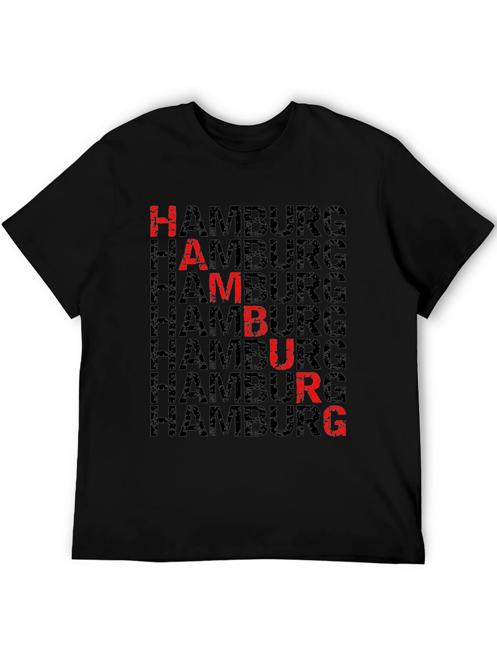 Hamburg T-Shirt - Grunge Lettering Design