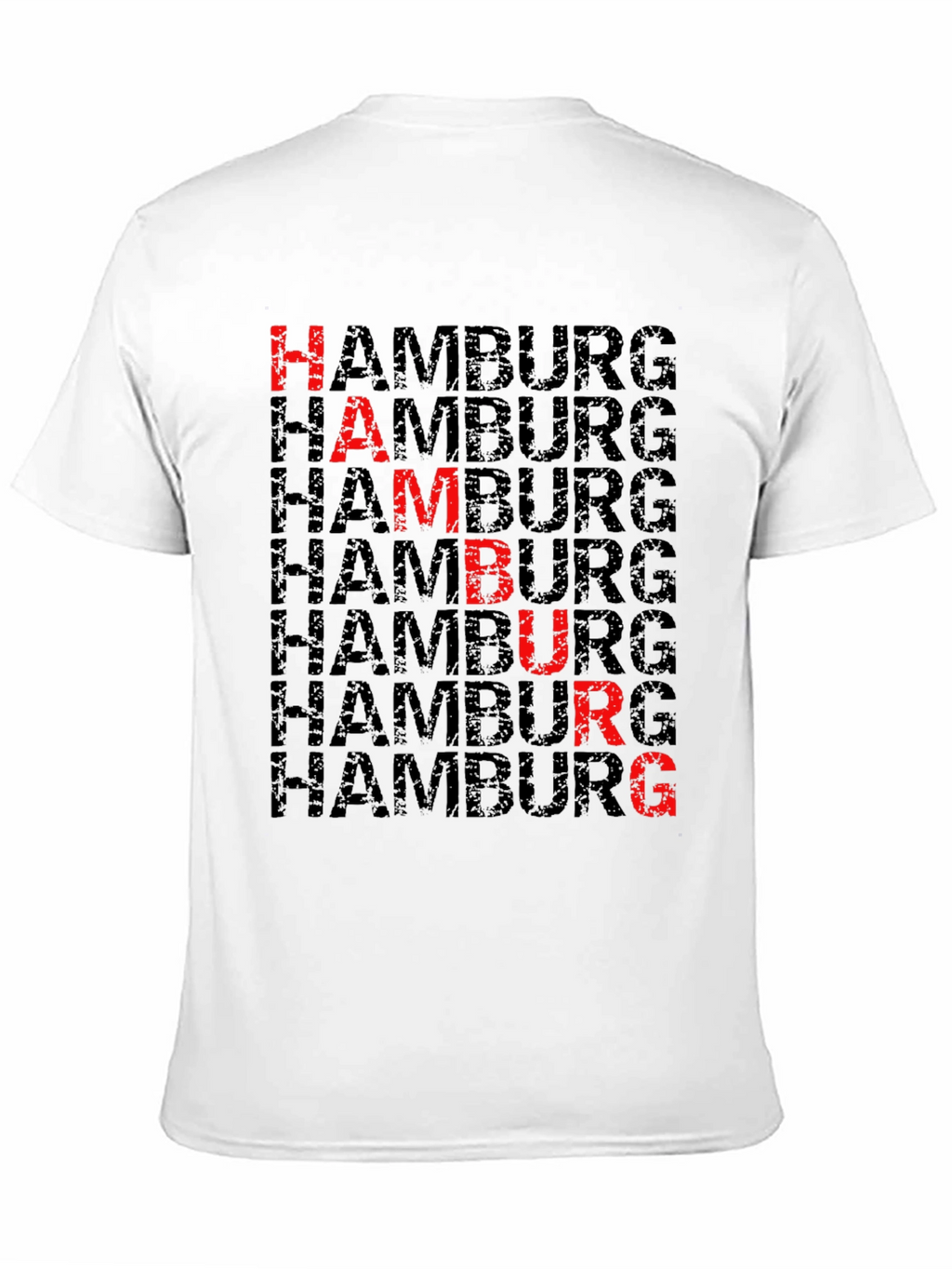 Hamburg T-Shirt - Grunge Lettering Design