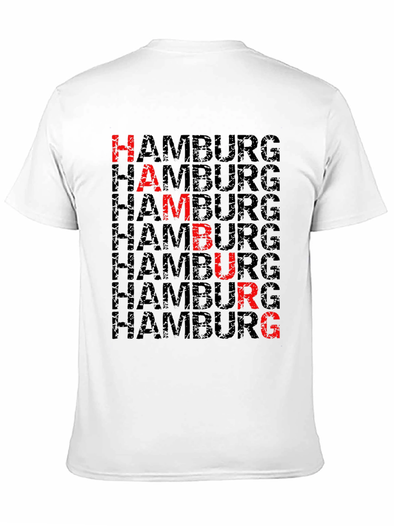 Hamburg T-Shirt - Grunge Lettering Design