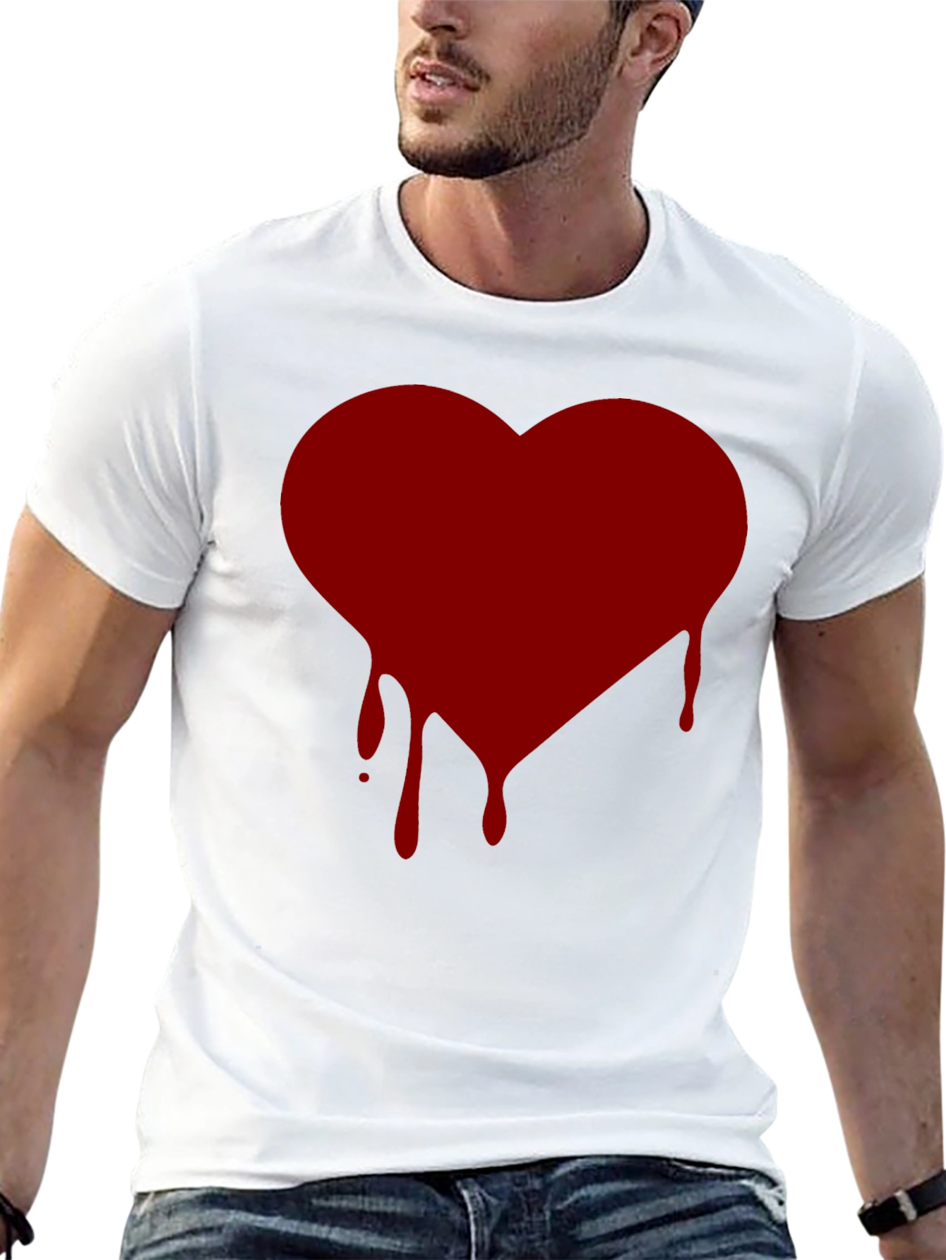 Bleeding Heart Graphic T-Shirt - Black