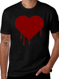 Bleeding Heart Graphic T-Shirt - Black