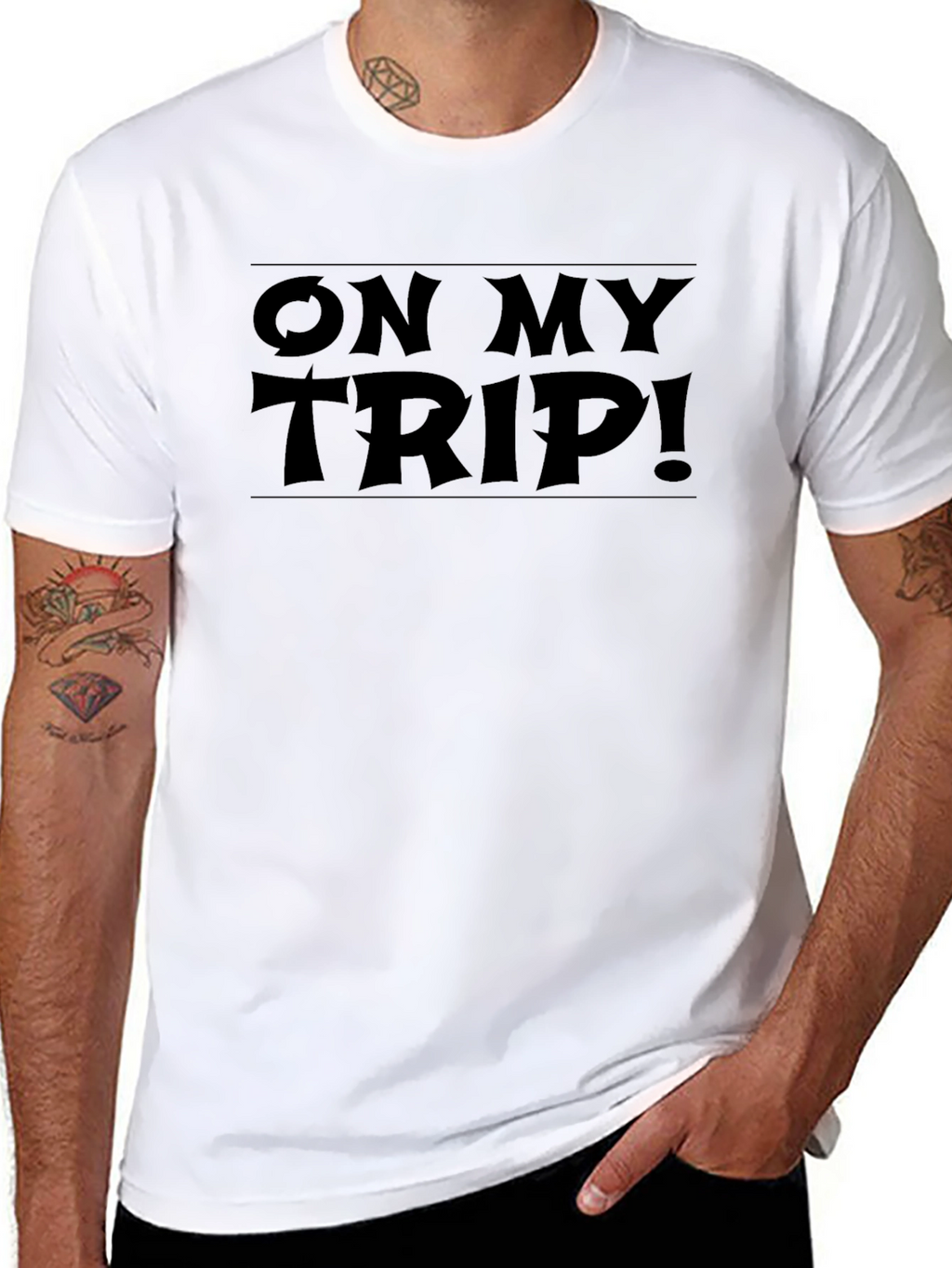 On My Trip! Graphic T-Shirt - Black