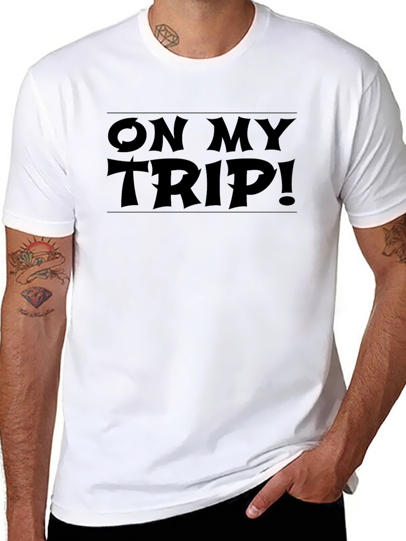 On My Trip! Graphic T-Shirt - Black
