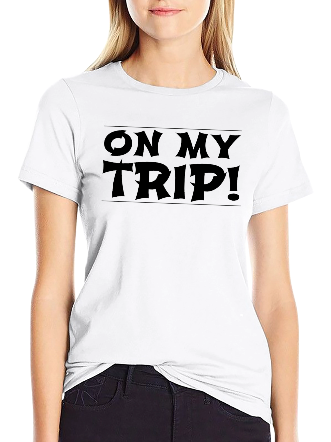 On My Trip! Graphic T-Shirt - Black