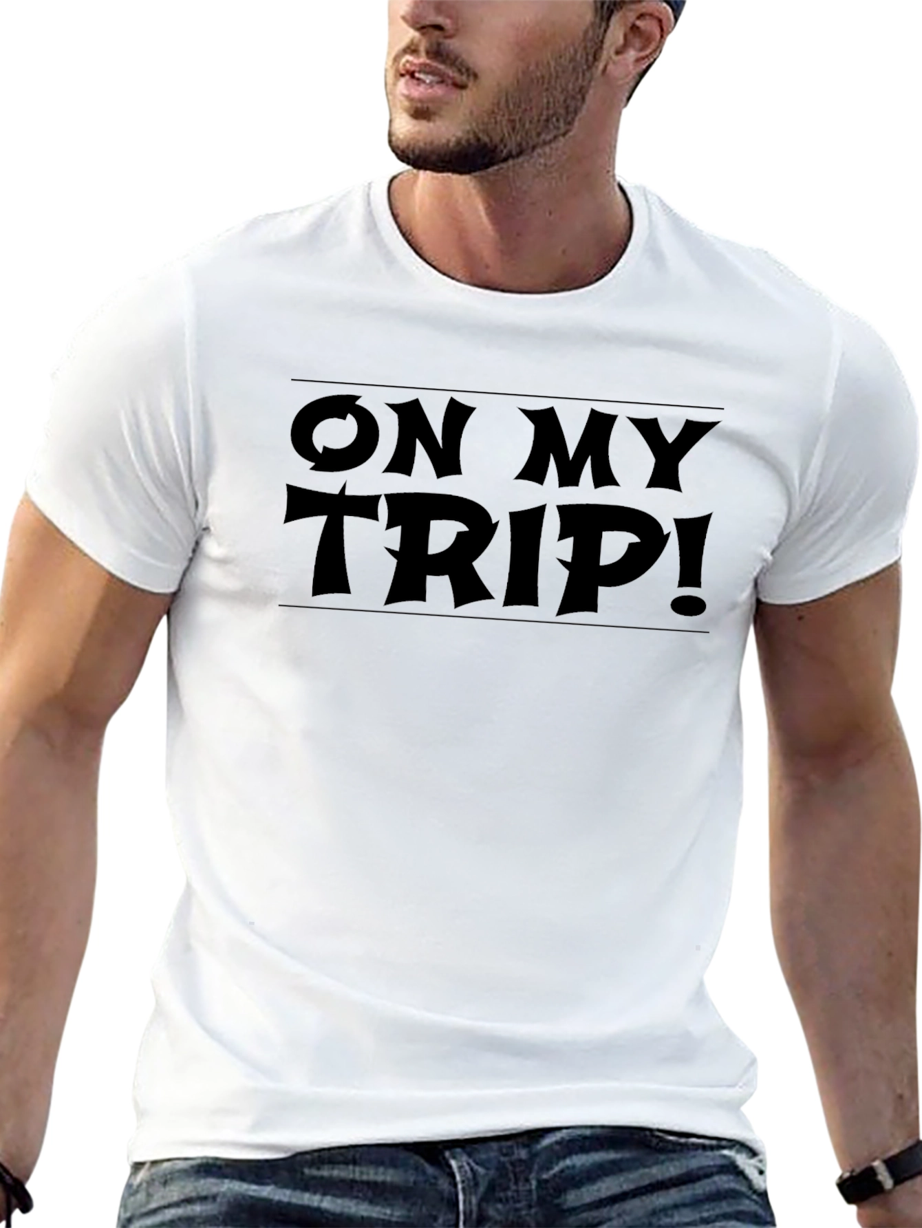 On My Trip! Graphic T-Shirt - Black