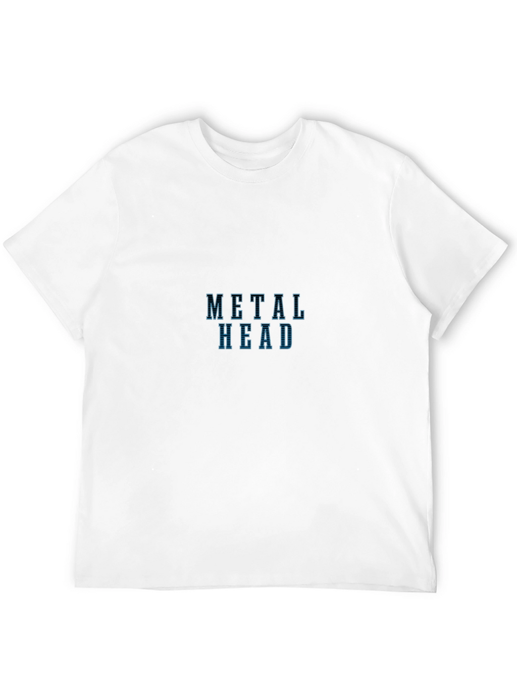 Metal Head Graphic T-Shirt - Black Crew Neck Tee